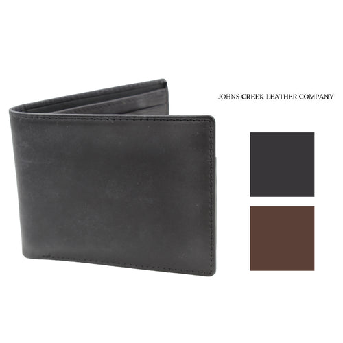 Johns Creek Leather Company Men's Bifold Billfold Wallet