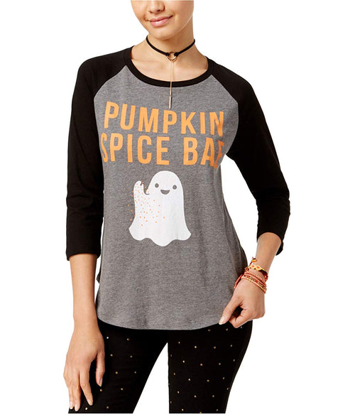 Mighty Fine Juniors' Pumpkin Spice Graphic Top