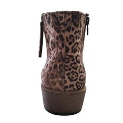 Gypsy Jazz Womens Divine Animal Print Ankle Booties
