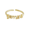 Myra Bag Womens Charmer Zodiac Sign Fashion Ring-Gold