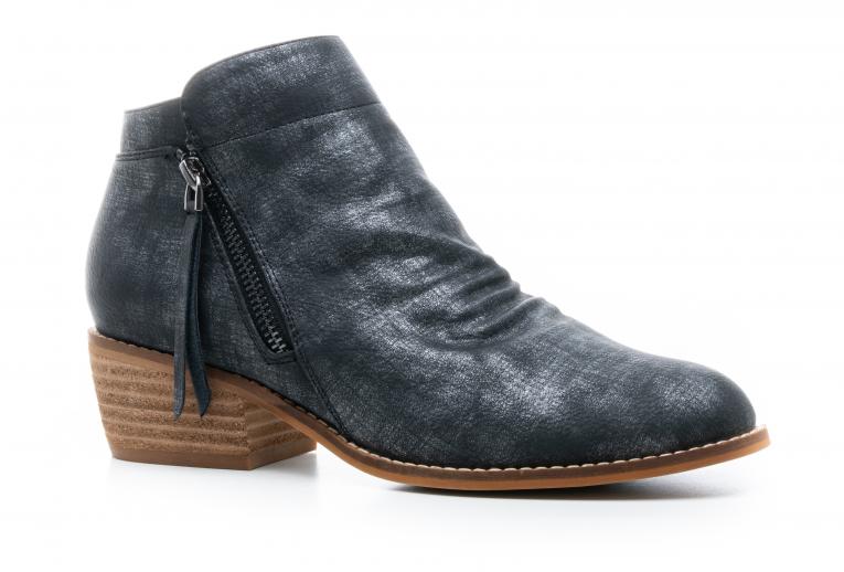 Corkys Boutique Womens Butternut Side Zipper Block Heel Ankle Bootie