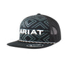 Ariat Mens Flexfit Tech Aztec Rope Flat Bill Snapback Hat