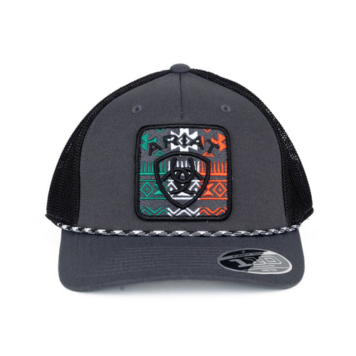 Ariat Mens Aztec Mexico Mesh Back Snapback Patch Hat