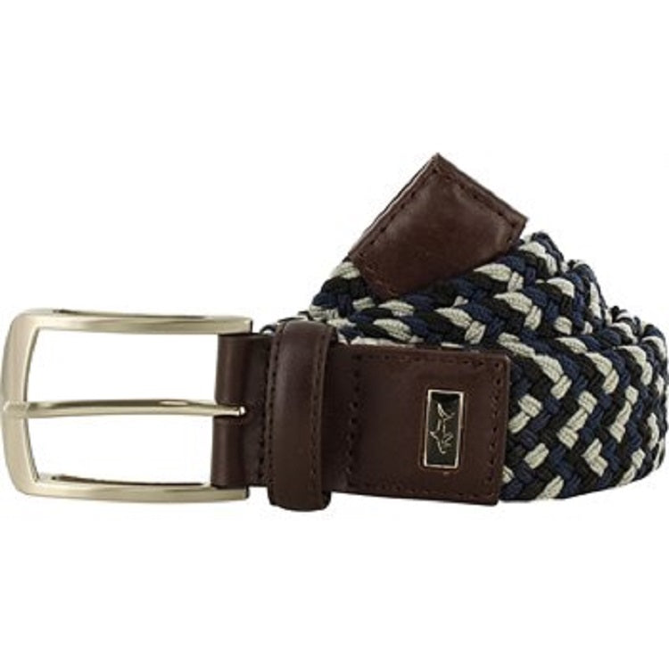 Greg Norman Mens Braided Multi Colored Stretch Golf Belt