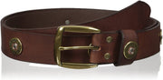 Nocona Mens Multi Shotgun Shell Concho Leather Belt