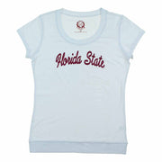 Campus Drive Women's Florida State SS T-Shirt (White, Medium)