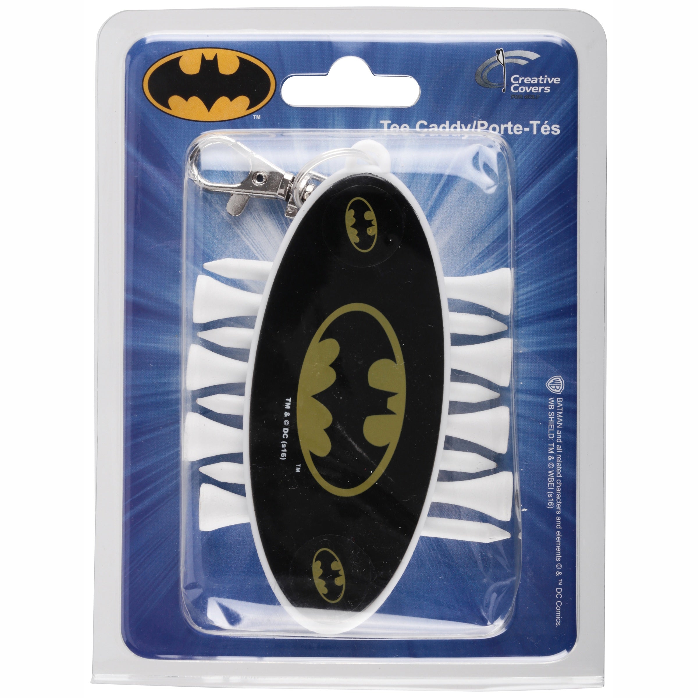 Creative Covers for Golf Tee Caddy and Golf Tees Nine Piece Set, Batman