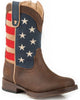 Roper Boys Toddler American Patriot Vamp Fashion Western Boots