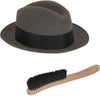 M&F Western Products Wooden Handle Wool Hat Brim Brush (Black)