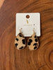 Leopard Print Teardrop Earrings by V Foxy Collection