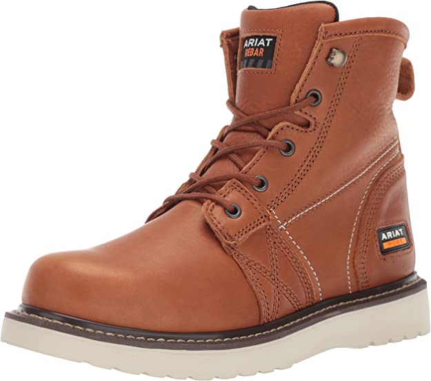 Ariat Mens Rebar Wedge 6" Round Toe Work Boots