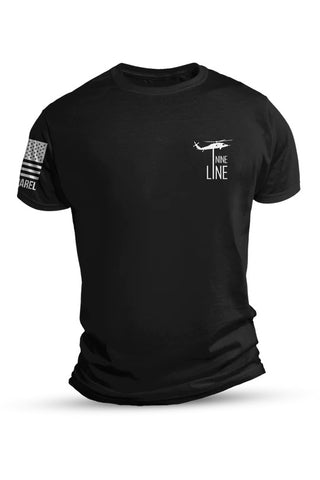 Nine Line Mens USA Military Basic Tee with Drop Logo