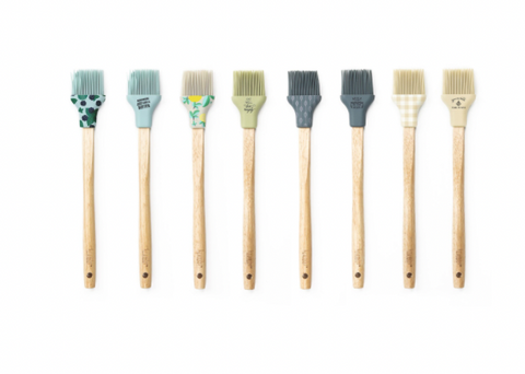 Krumbs Kitchen Elements Collection Silicone Spatula, with Gold Metal Handle
