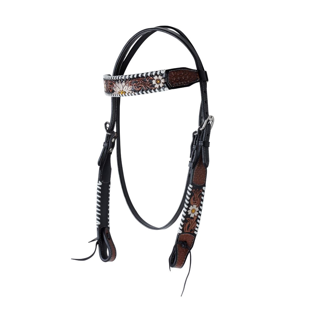 Myra Bag Womens Floral Embossed Smart Hook Headstall