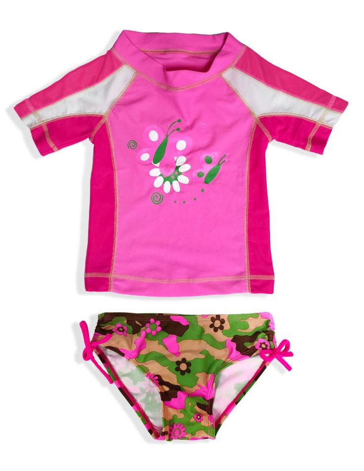 Jump N' Splash Big Girls 2-Piece Rashguard Swim Set