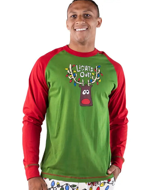 Lazy One Lights Out Reindeer Holiday Family Pajama Collection