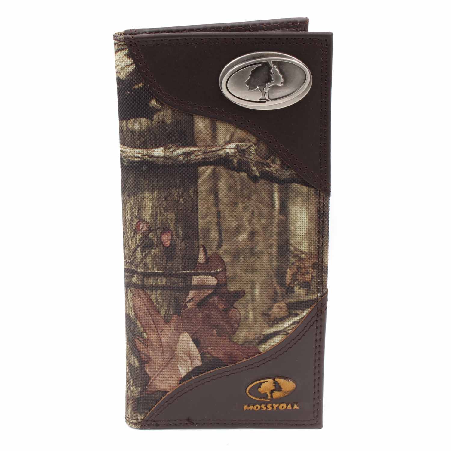 ZEP-PRO Mens Mossy Oak Nylon/Leather Lifestyle Concho Wallet