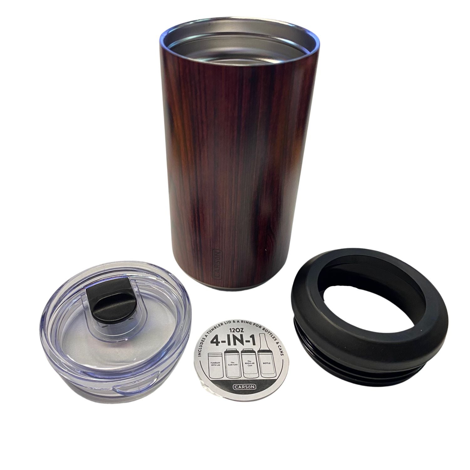 Carson Home Accents Stainless Steel 20 Ounce 4 in 1 Tumbler