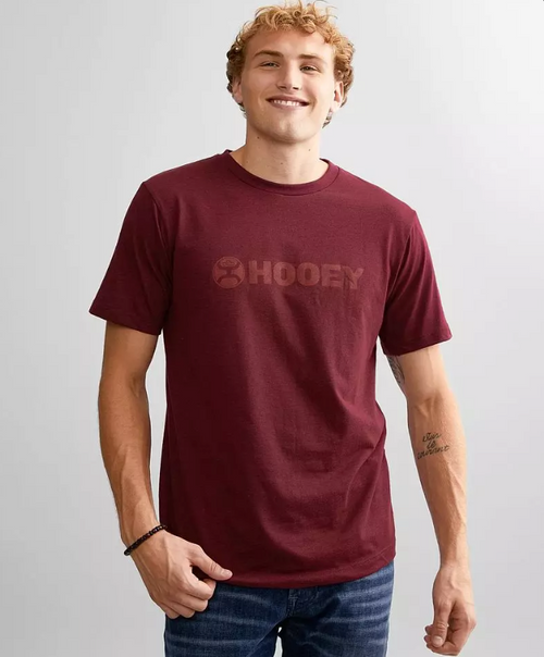 Hooey Lock-Up Cranberry Crew Neck Short Sleeve T-Shirt