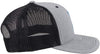 Hooey Mens Knox Punchy Six Panel Adjustable Snapback Hat (Grey/Black, One Size)