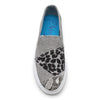 Blowfish Malibu Womens Madichi Slip On Fashion Sneaker, Grey Snake Cheetah Print