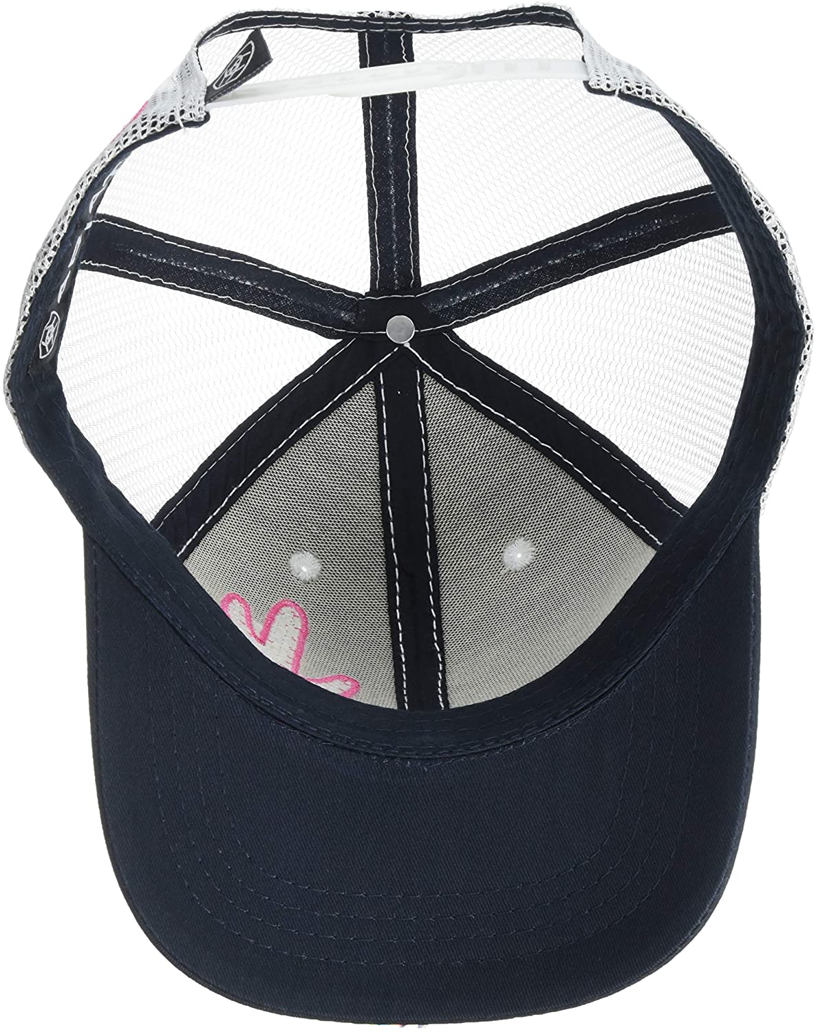 Ariat Women's Cactus Logo Snapback Mesh Cap Hat (Navy/White, One Size)