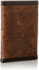 Nocona Mens Ostrich Print Leather Tri-Fold Wallet (Brown)