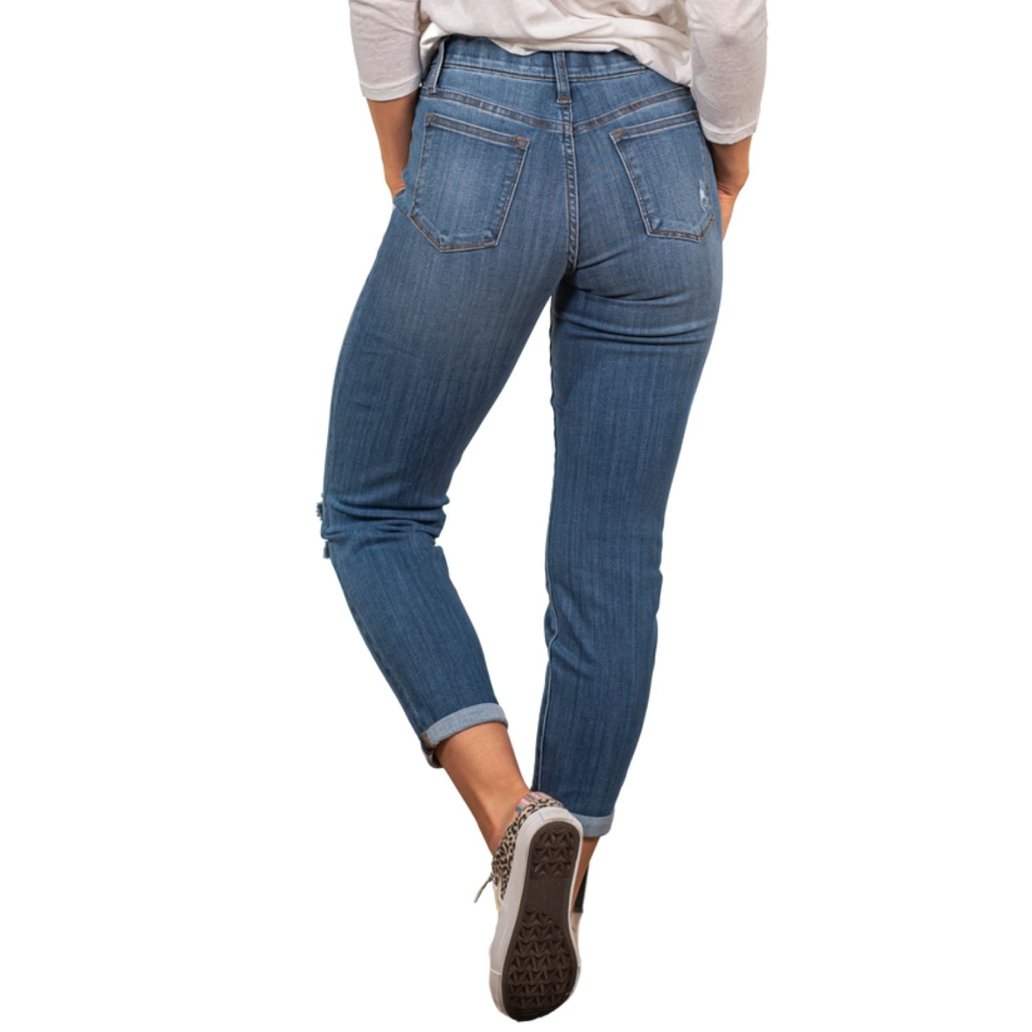 Judy Blue Womens Worland High Waist Boyfriend Jeggings