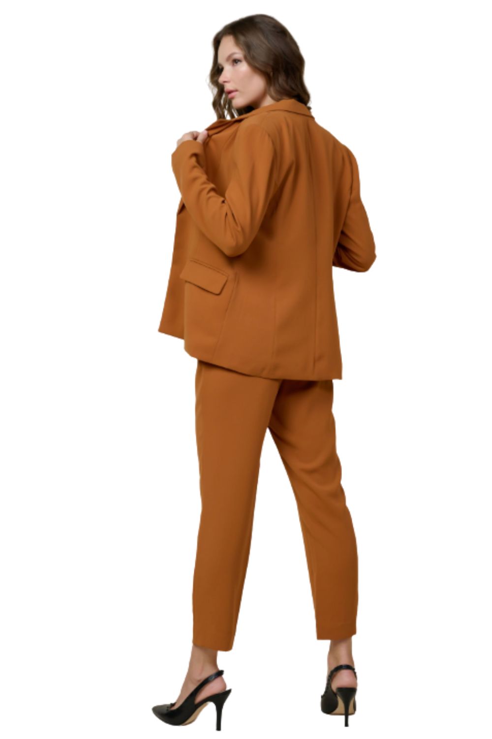 Skies Are Blue Womens Long Sleeve Recycled Structured Blazer