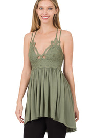 Zenana Womens Crisscross Back Crochet Lace Camisole – Shop Munki