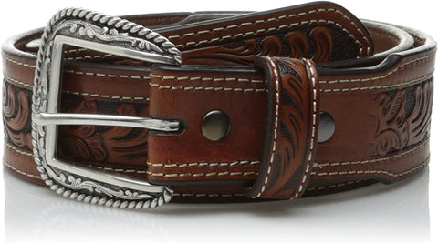 Ariat Mens Arrowhead Basketweave Floral Billit Leather Belt