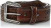 Ariat Mens Straight Oak Embossed Leather Taper Belt
