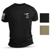 Nine Line Mens USA Military Basic Tee with Drop Logo