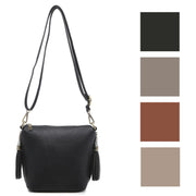 Jen & Co. Womens Dylan Vegan Leather Crossbody Concealed Carry Handbag