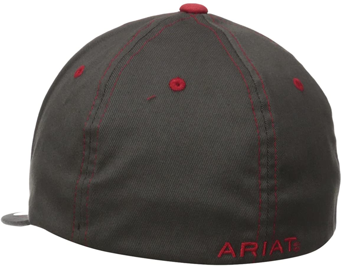 Ariat Men's Flex Fit Embroidered Logo Ball Cap Hat