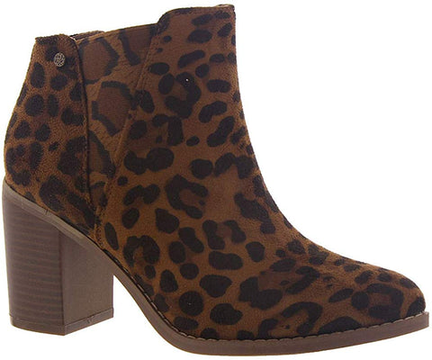 Corkys Womens To Be Honest Faux Leather Ankle Bootie