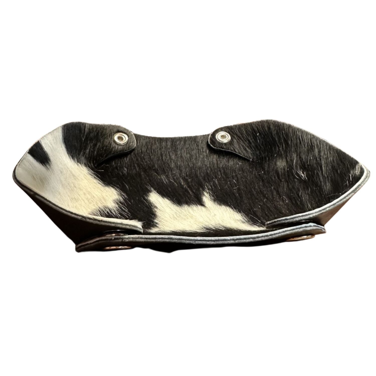 Western Linen Cowhide and Leather Small Multipurpose Tray (Assorted)