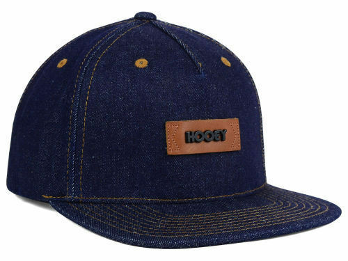 Hooey Mens Adjustable Flat Bill Low Profile Baseball Cap Hat (Denim, One Size)