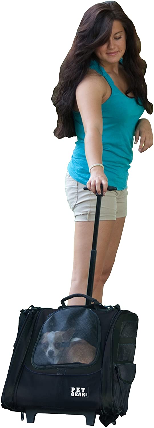 Pet Gear I-GO2 Traveler Pet Backpack and Carrier with Wheels