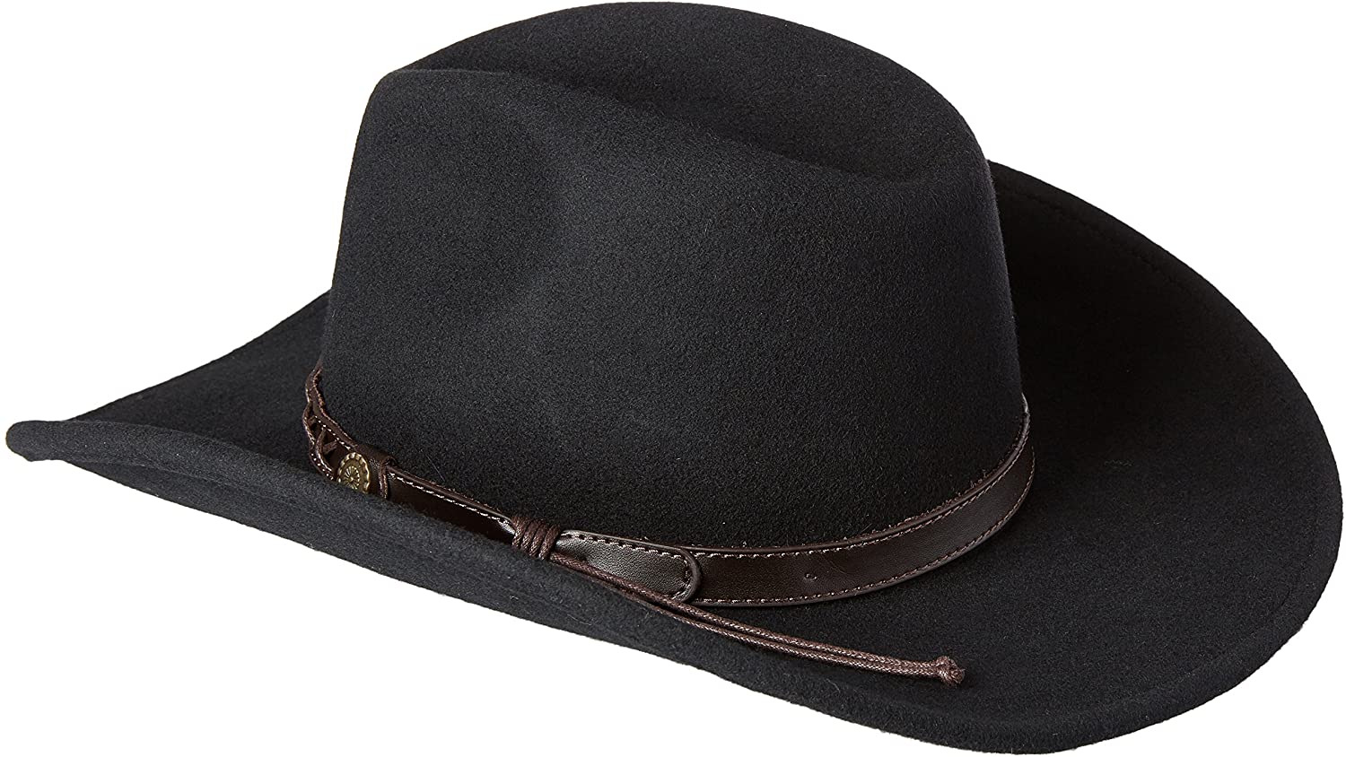 Twister Mens Dakota Crushable Wool Wide Brim Cowboy Hat
