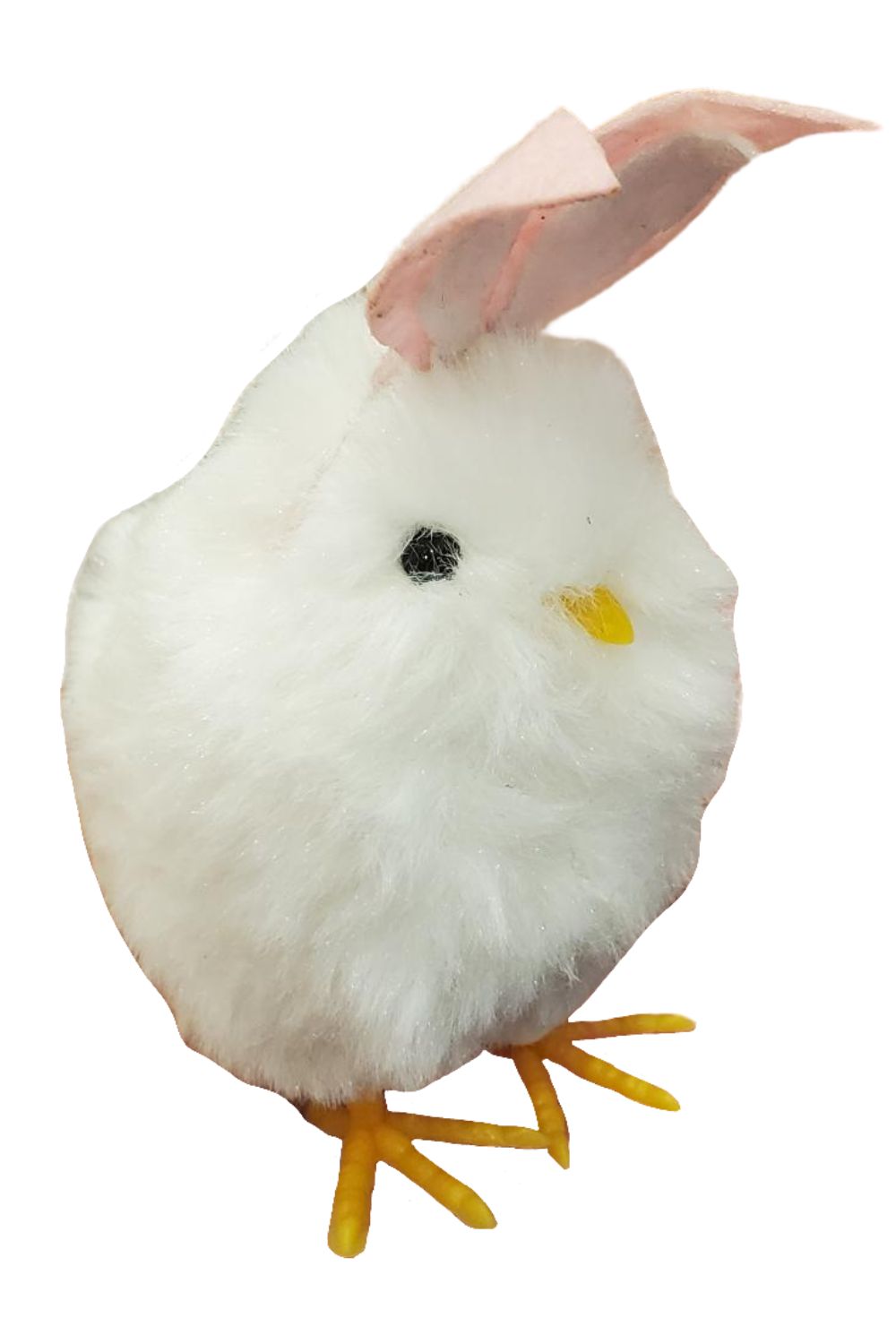 TradeCie White Chick with Bunny Ear Figure