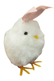 TradeCie White Chick with Bunny Ear Figure