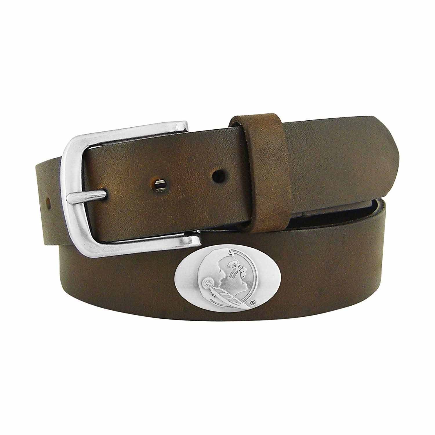 ZEP-PRO Mens NCAA Leather Concho Belts