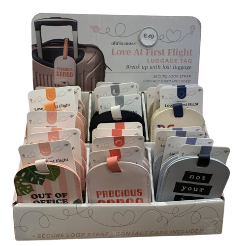 Olivia Moss Love At First Flight Luggage Tag-Assorted