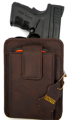 Roma Leathers Belt Pistol Concealed Holster Pack