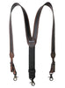 Ariat Mens Two Tone Basic Adjustable Leather Gallus Suspenders