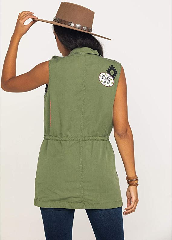 Ariat Womens Patsy Vest Pacific Pines Green, Medium