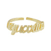 Myra Bag Womens Charmer Zodiac Sign Fashion Ring-Gold