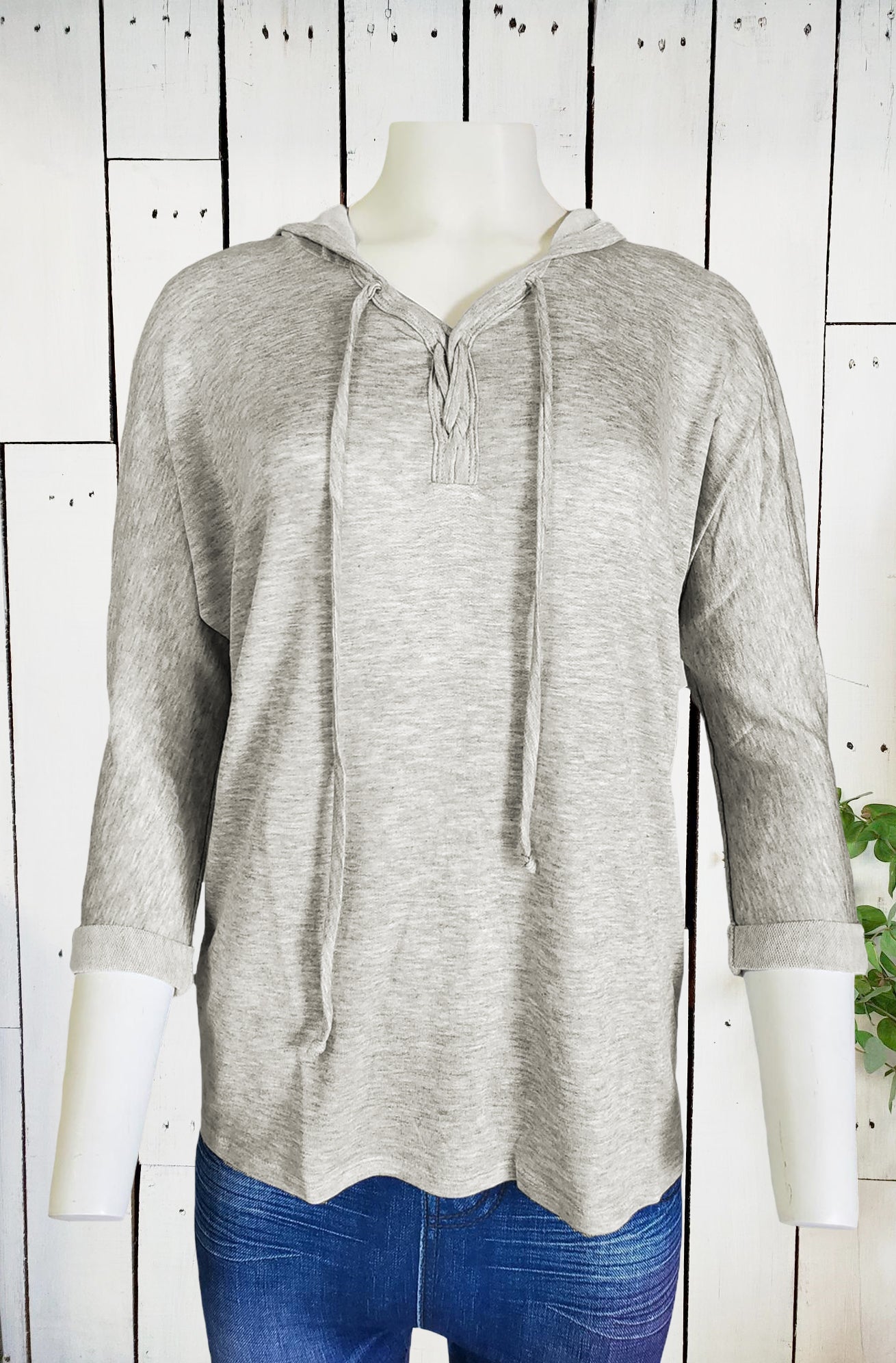 Femme by Tresics Womens Hooded Long Sleeve Top