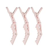 Kitsch Pro No Slip Heavy Duty Crocodile Clip (Blush, 3 Pack)